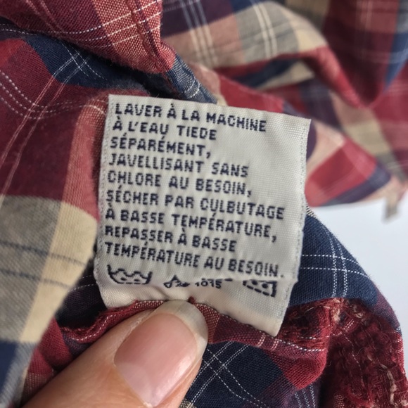 Penmans button down red blue plaid shirt men med - Picture 4 of 10